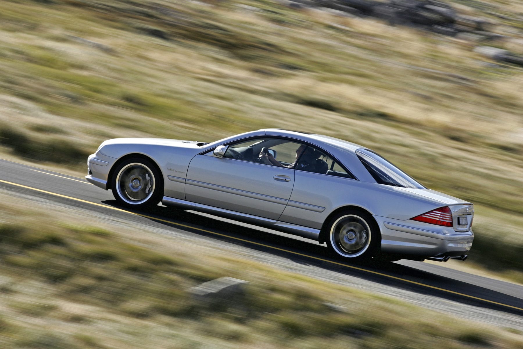 Mercedes-Benz CL500 at speed