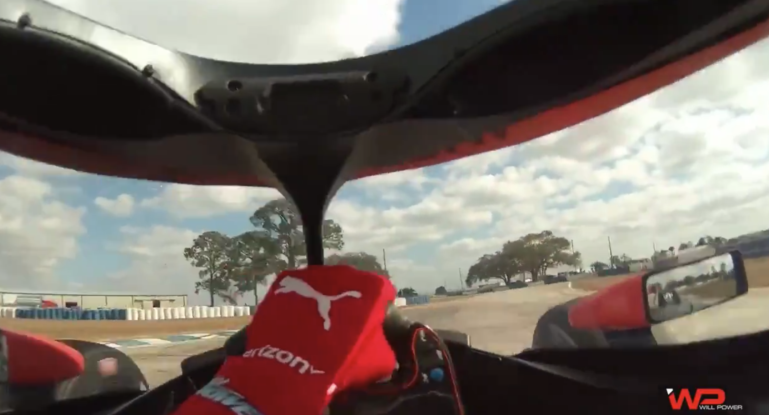 Will Power's pov as he drives at Sebring
