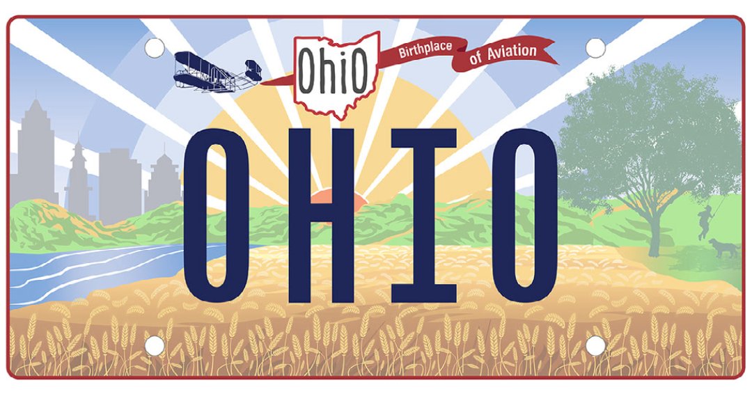 Ohio license plate